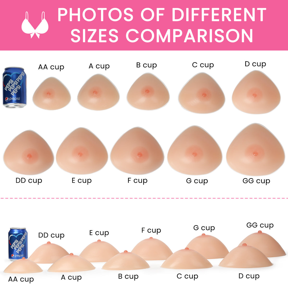 Vollence Triangle Silicone Breast Forms Fake Boobs for Mastectomy