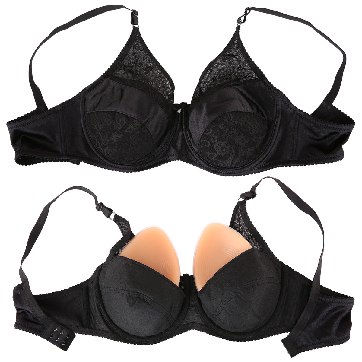 Vollence Silicone Breast Form Pocket Bra for Mastectomy