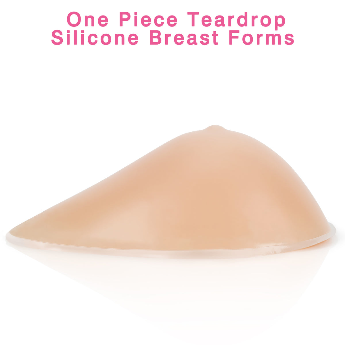 Vollence One Piece Teardrop Silicone Breast Forms Mastectomy Fake Boobs Bra Enhancer Inserts Concave Bra Pads