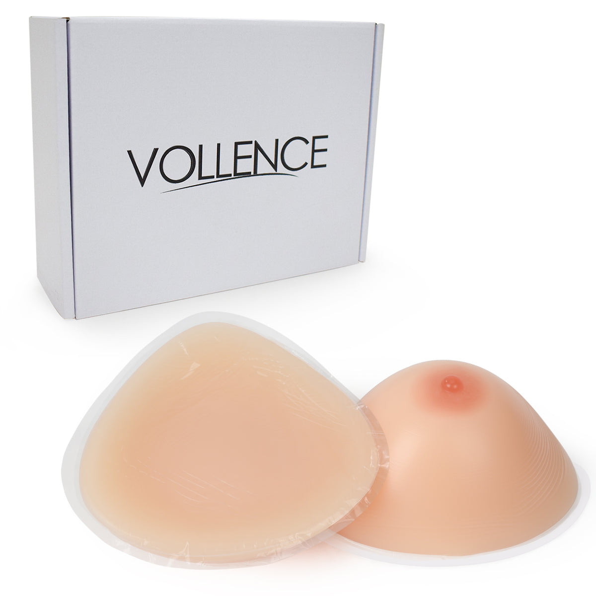 Vollence Self Adhesive Triangle Silicone Breast Forms Fake Boobs Mastectomy Prosthesis