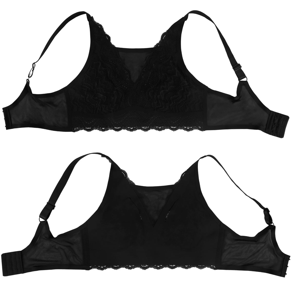 Vollence Mastectomy Bra with Pockets for Silicone Breast Forms Prosthesis Women Everyday Bra