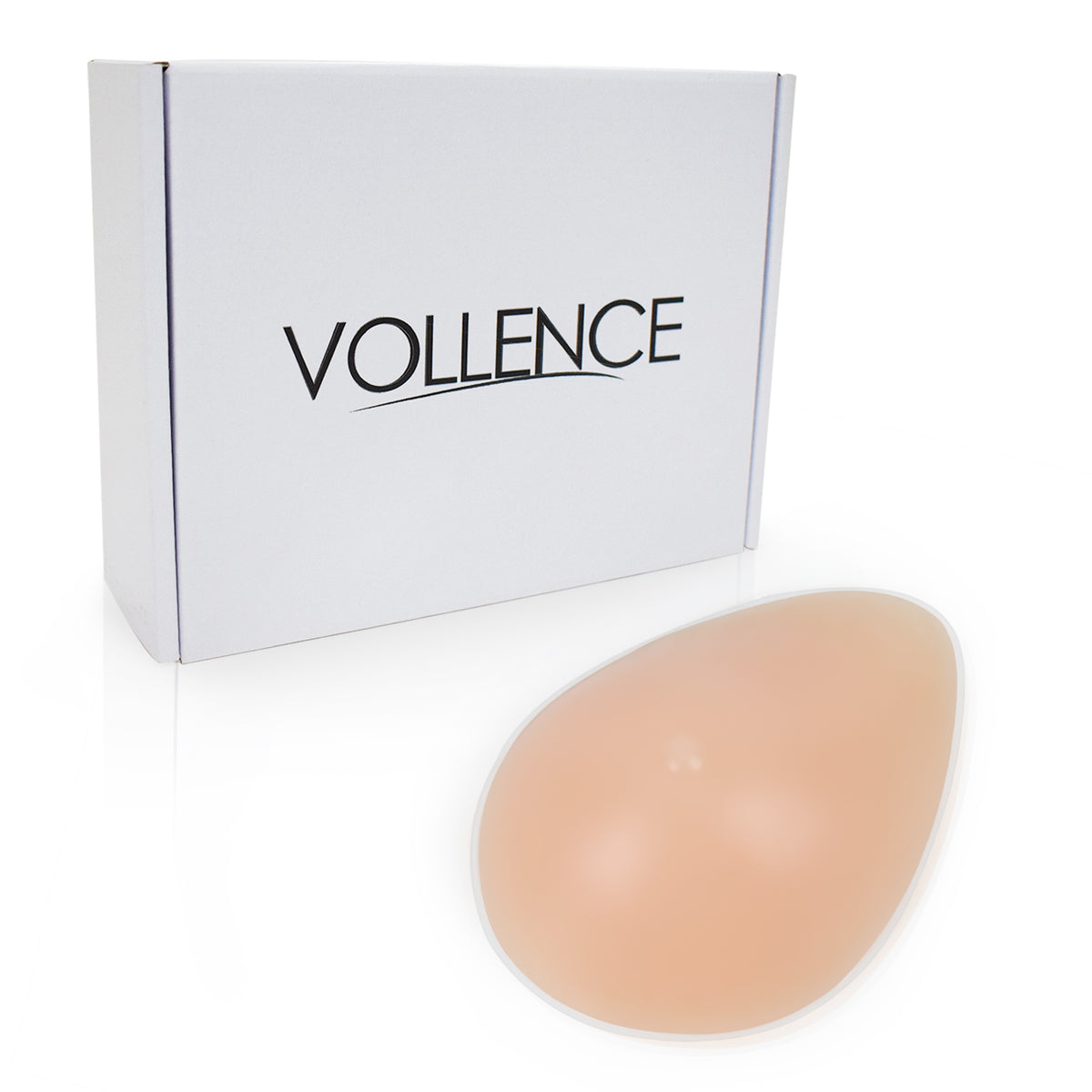 Vollence One Piece Teardrop Silicone Breast Forms Mastectomy Fake Boobs Bra Enhancer Inserts Concave Bra Pads