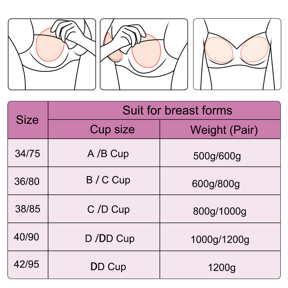 Vollence Mastectomy Bra with Pockets for Silicone Breast Forms Prosthesis Women Everyday Bra