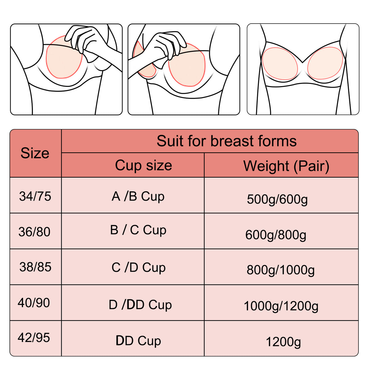 Vollence See Through Mastectomy Bra Silicone Breast Forms Pocket Bra Fake Prosthesis